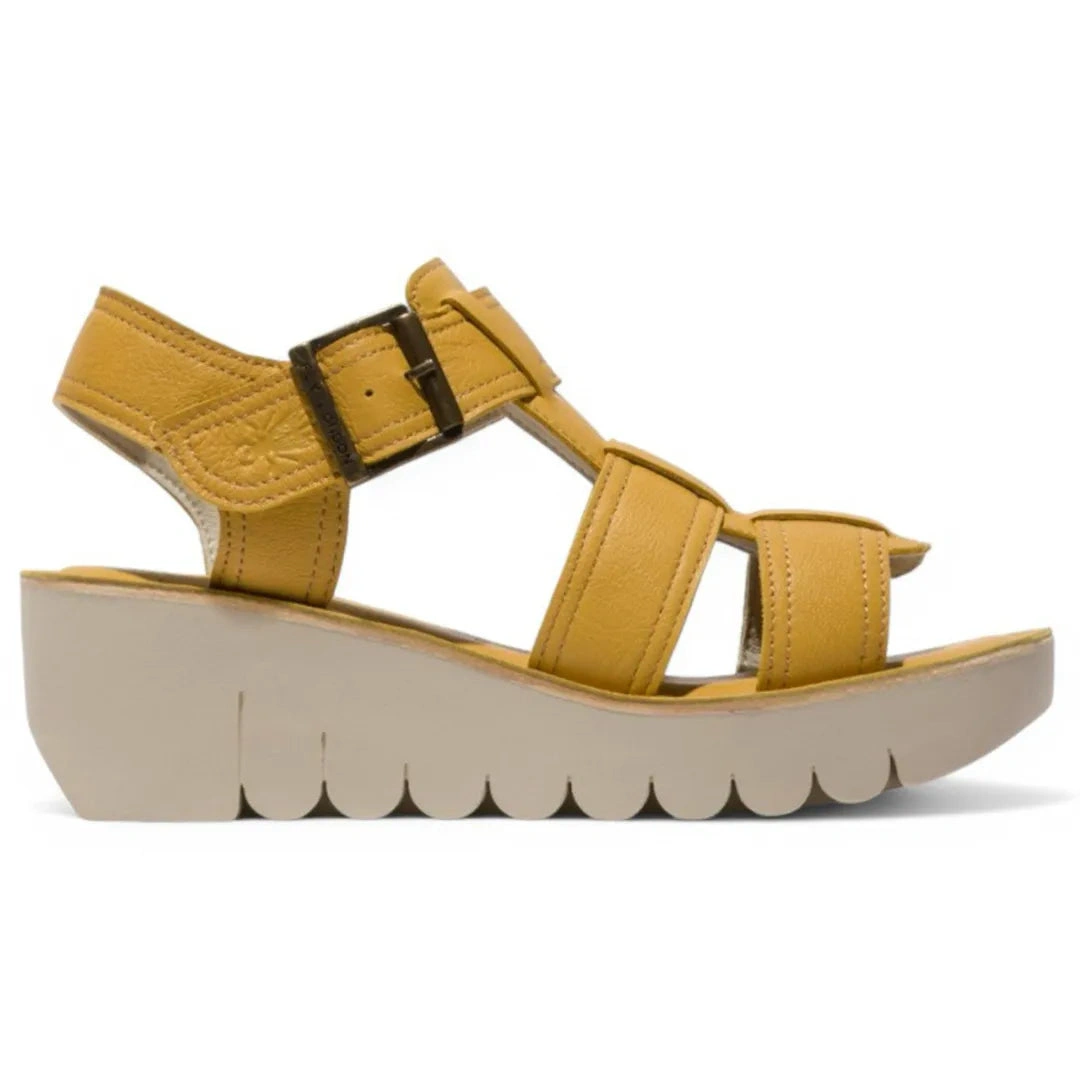 YUDD236FLY: Sassy Leather Wedges - Step Up Your Style Game!